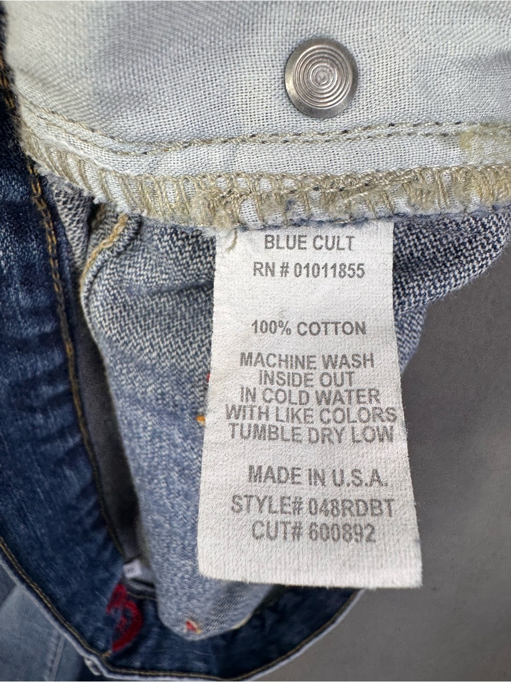 Y2K BLUE CULT Women’s Low Rise Medium Blue Washed Bootcut Flared Jeans, 31 - Picture 8 of 14